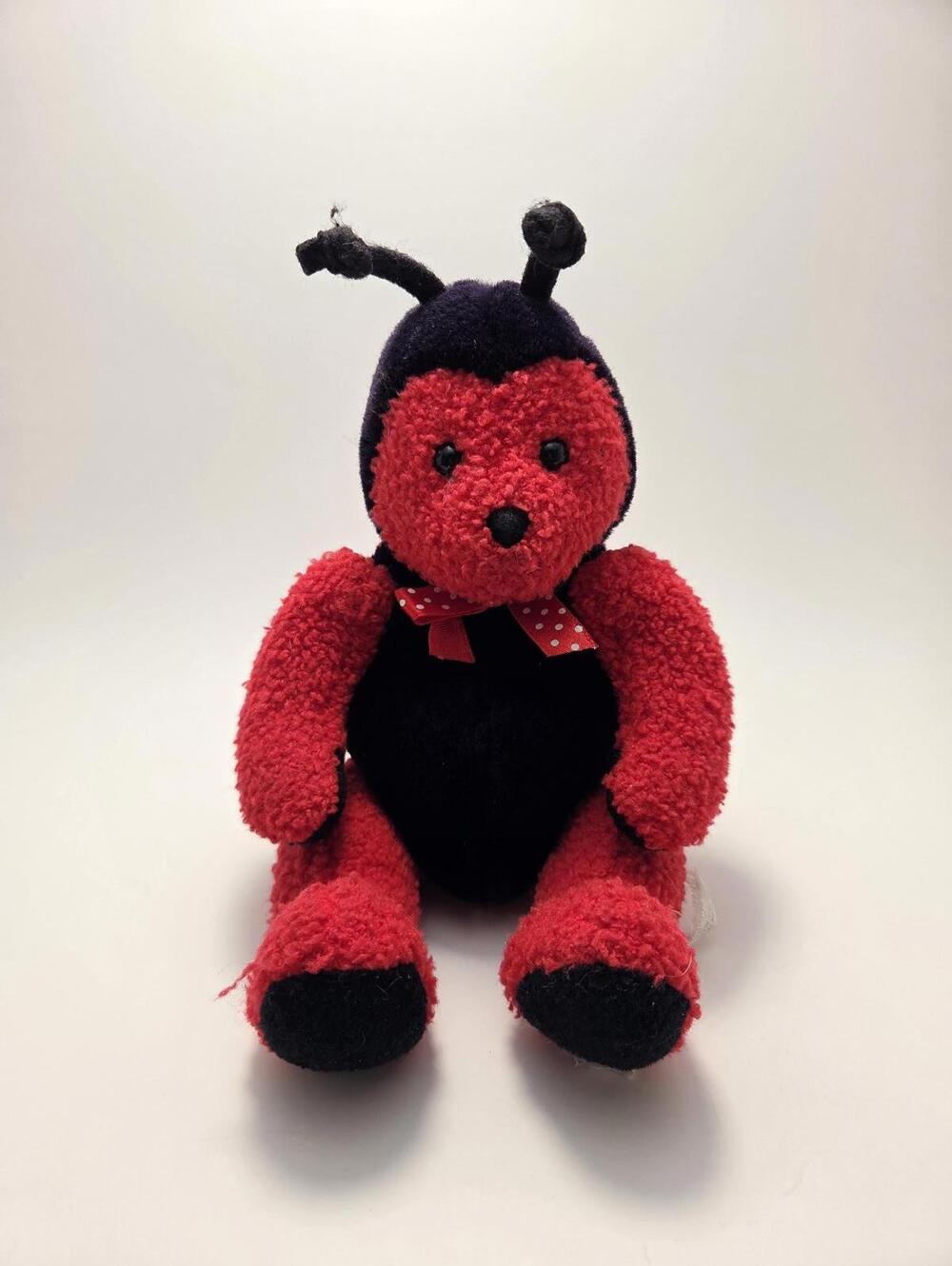 Ganz "Ruby" Ladybug Love Bug Plush Stuffed Animal Vintage 1999 Rare (8 inch)